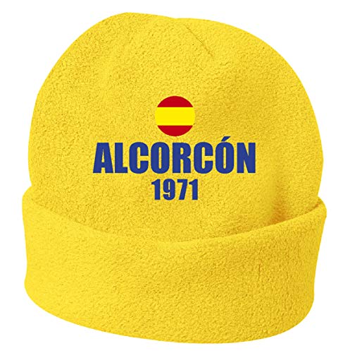 Tipolitografia Ghisleri Gorro de invierno Alcorcon España amarillo bordado en polar talla única 152