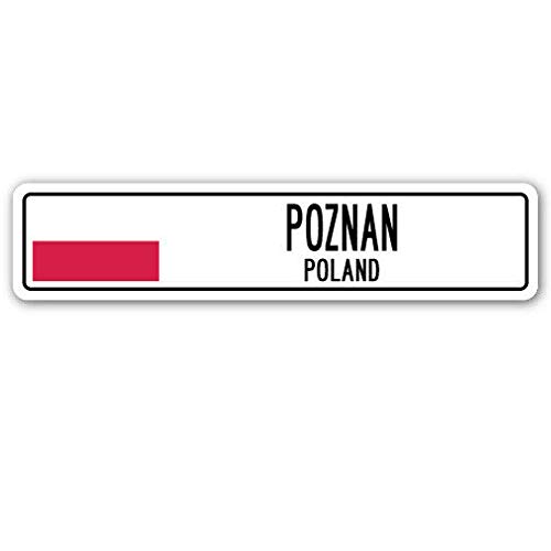 TNND New Poznan Polonia - Cartel de calle (10 x 40 cm)