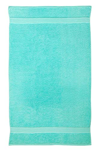 Todd Linens Juego de 2 toallas de baño Bale – 500 g/m² 100% algodón azul accesorios de baño (turquesa, 2 piezas de toallas de baño)