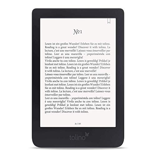 Tolino Shine 3 lectore de e-book Pantalla táctil 8 GB Negro - E-Reader (15,2 cm (6"), E Ink Carta, 1072 x 1448 Pixeles, EPUB DRM,PDF,TXT, 8 GB, 25 GB)