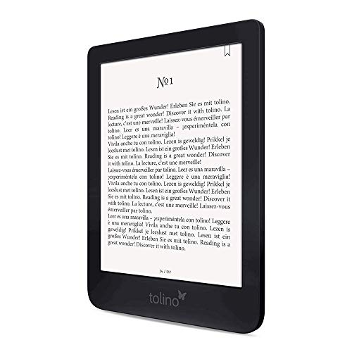 Tolino Shine 3 lectore de e-book Pantalla táctil 8 GB Negro - E-Reader (15,2 cm (6"), E Ink Carta, 1072 x 1448 Pixeles, EPUB DRM,PDF,TXT, 8 GB, 25 GB)