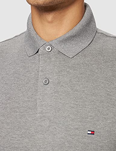 Tommy Hilfiger Polo Regular 1985 Camisa, Medium Grey Heather, XL para Hombre