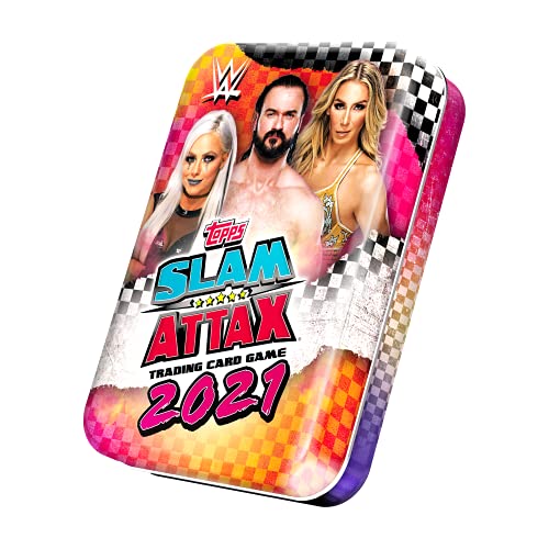Topps WWE Slam Attax 2021 - Collector Tin Pink/Orange