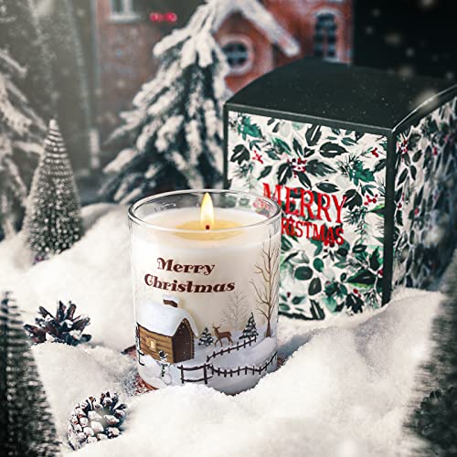 tosummer Velas Perfumadas, Regalo Para Mujer, Velas Con Vela De Seda Natural De 11,3 Onzas, Colofonia, Crea Una Atmósfera Navideña, Apta Para Toda La Familia