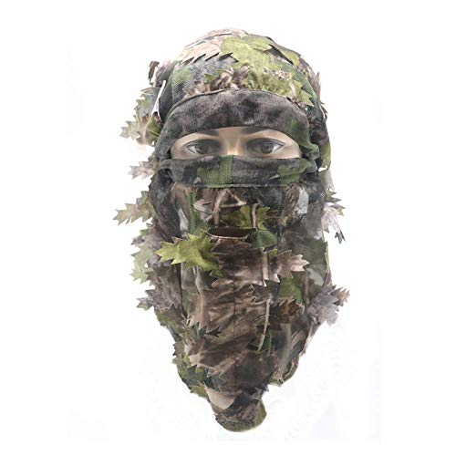 TOYPOPOR - Traje de caza de camuflaje para francotirador 3D táctico Yowie Sniper Caza Ropa Bionic Ghillie Traje de camuflaje para caza, fotografía de vida silvestre, Verde y Amarillo-3