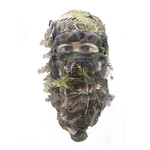 TOYPOPOR - Traje de caza de camuflaje para francotirador 3D táctico Yowie Sniper Caza Ropa Bionic Ghillie Traje de camuflaje para caza, fotografía de vida silvestre, Verde y Amarillo-3