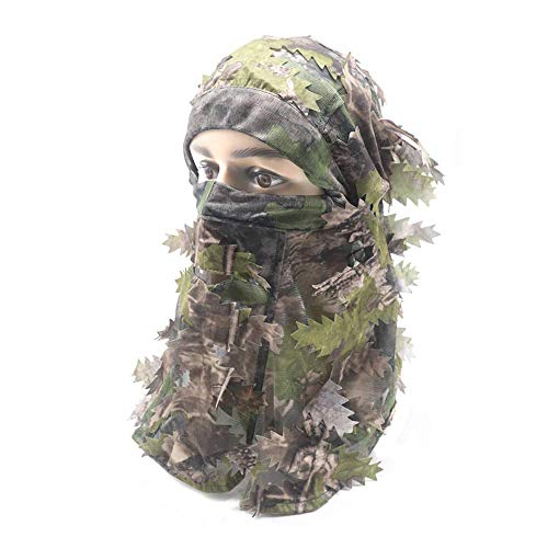 TOYPOPOR - Traje de caza de camuflaje para francotirador 3D táctico Yowie Sniper Caza Ropa Bionic Ghillie Traje de camuflaje para caza, fotografía de vida silvestre, Verde y Amarillo-3