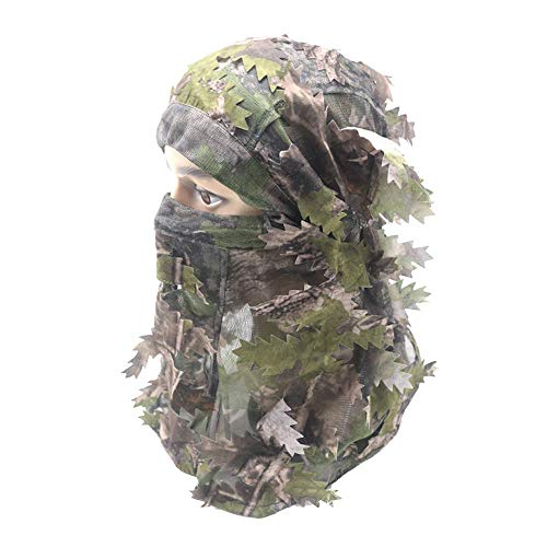 TOYPOPOR - Traje de caza de camuflaje para francotirador 3D táctico Yowie Sniper Caza Ropa Bionic Ghillie Traje de camuflaje para caza, fotografía de vida silvestre, Verde y Amarillo-3