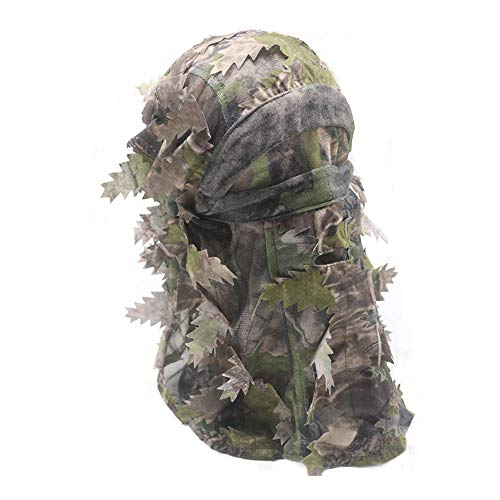 TOYPOPOR - Traje de caza de camuflaje para francotirador 3D táctico Yowie Sniper Caza Ropa Bionic Ghillie Traje de camuflaje para caza, fotografía de vida silvestre, Verde y Amarillo-3