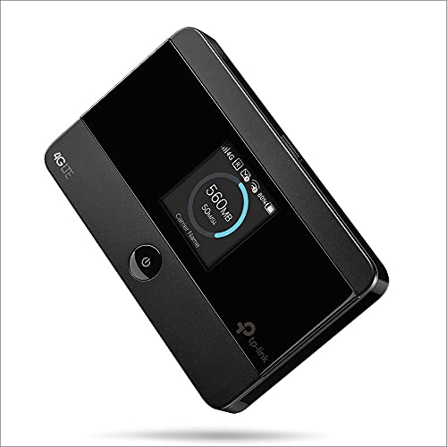 TP-Link M7350 - Router 4G (CAT4) Wi-Fi Portátil, MiFi, Pantalla OLED informativa, 150 Mbps, Batería 2000 mAh (8h), Conexión 10 Dispositivos Simultáneamente, Fácil Configuración