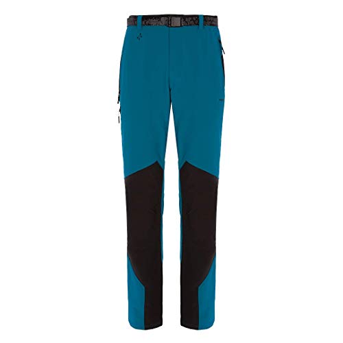 TRANGO Pant. Largo TINEO Pantalón Deportivo, Azul Profundo/Negro, M para Hombre