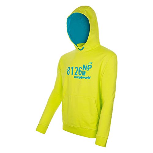 Trangoworld NP-Top 8126 Sudadera, Hombre, Verde Lima/Turquesa, L