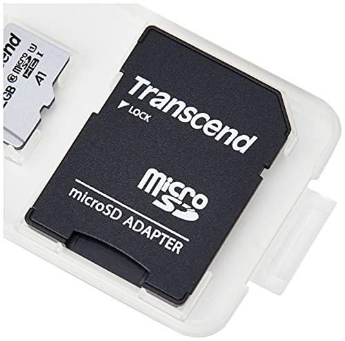 Transcend TS32GUSD300S-AE, Tarjeta de memoria microSDHC de 32 GB Premium 300S clase 10, U1, UHS-I (hasta 95 MB/s), con adaptador,