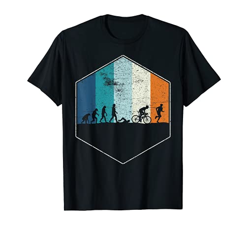 Triatlón Evolución Triatleta Corredor Nadador Regalo Camiseta