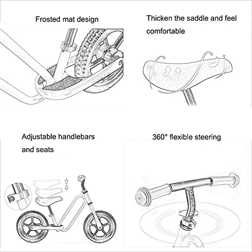 Triciclo de gama alta para niños, bicicleta de equilibrio para niños, ultraligero para exteriores, de aluminio, para principiantes, sin pedales, bicicleta de entrenamiento de 2 a 6 años, 3 colores