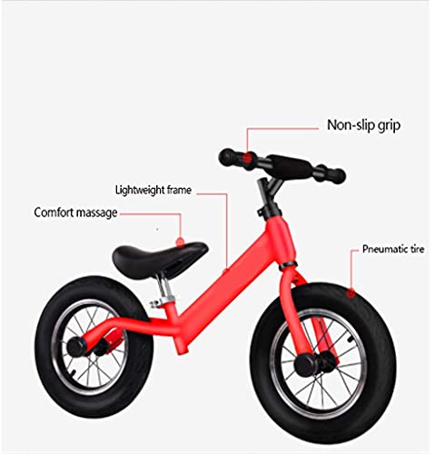 Triciclo de gama alta Present Trike Bicicleta de equilibrio para niños, Bicicleta de equilibrio ligera Bicicleta de equilibrio sin pedales, Neumático con mango giratorio de 360 ​​grados, Azul Happy