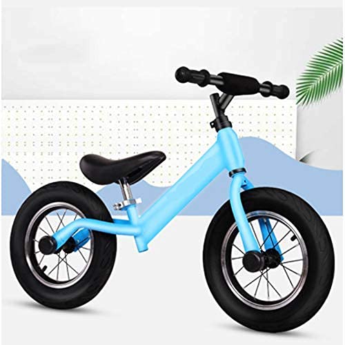 Triciclo de gama alta Present Trike Bicicleta de equilibrio para niños, Bicicleta de equilibrio ligera Bicicleta de equilibrio sin pedales, Neumático con mango giratorio de 360 ​​grados, Azul Happy