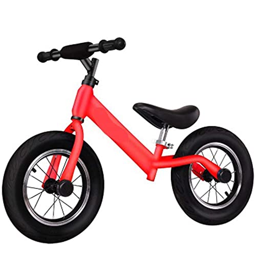 Trike de gama alta Present Trike Bicicleta de equilibrio para niños, Bicicleta de equilibrio ligera Bicicleta de equilibrio sin pedales, Neumático con mango giratorio de 360 ​​grados, Rojo Happy house