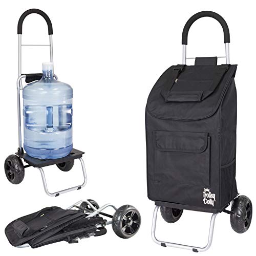 Trolley Dolly, Black Foldable Cart Carrito Plegable con Ruedas