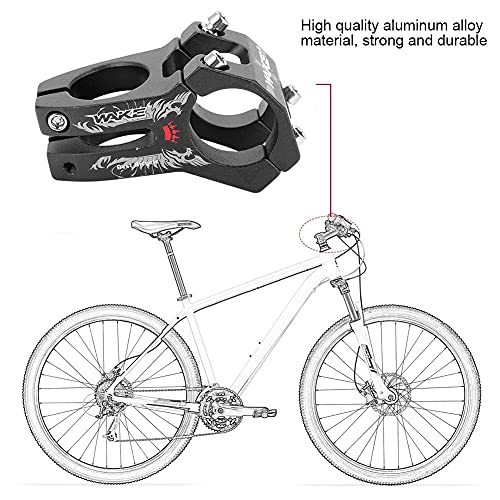Tronco Manillar Bicicleta 31,8 mm Aleación Aluminio MTB Manillar de Bicicleta para el Ciclo al Aire Libre(Black)