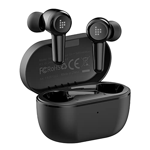 Tronsmart Apollo Air ANC Auriculares Bluetooth 5.2, Cancelación Activa de Ruido, Mini Auriculares Inalambricos con 6 Micrófonos, Qualcomm Chip QCC3046, 20 Horas de Reproducción, IPX45 Waterproof