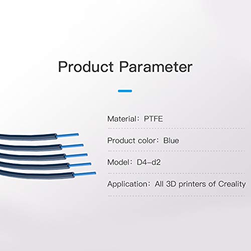 Tubo de PTFE, auténtico tubo de teflón PTFE Capricorn (1 metro en total) con 1 conector neumático pc4-M6 y 1 conector pc4-M10 para impresora 3D filamento de 1,75 mm (Con cortatubos)