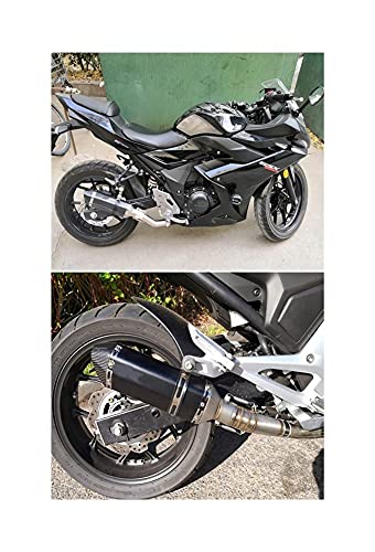 Tubos Escape Tubo De E& scape De Motocicleta Tubo Silenciador Modificado Para Yamaha Para R6 Para R1 Para R3 Para R25 Para XJ6 Para MT- 07 Para MT09 Para MT03 Silenciadores (Color : 300MM)