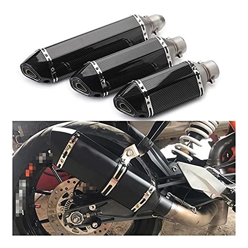 Tubos Escape Tubo E& scape Motocicleta 300mm 370mm 470mm 51mm Tubo Silenciador Modificado Para Yamaha Para R6 Para R1 Para R3 Para R25 Para XJ6 Para MT- 07 Para MT09 Para MT03 Silenciadores