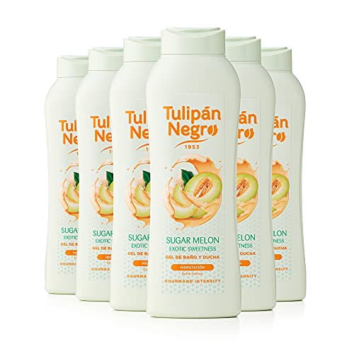 Tulipán Negro Tulipán Negro,Gel Sugar Melon, Hidratante Dulce Frescor, Pack 6uds.720 Ml