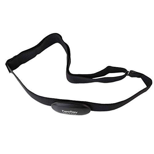 TwoNav - Pulsómetro Pecho de Deporte Compatible con GPS y Movil, Conectividad ANT+™ y Bluetooth® Smart, Negro