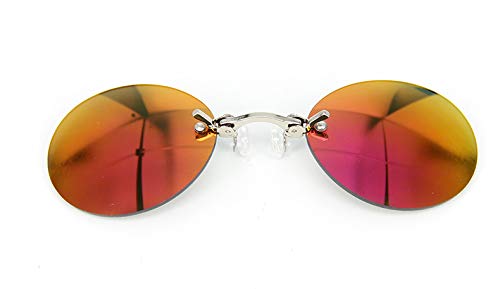 TYJYY Sunglasses Gafas Redondas Sin Borde Matrix Sunglasses Mini Frameless Vintage Men Gafas Uv400