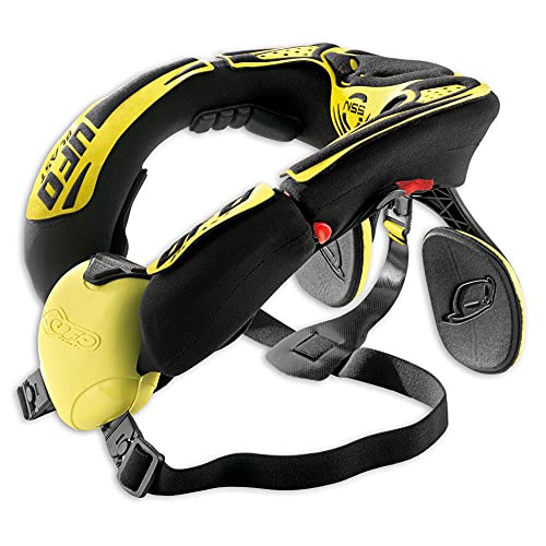 UFO - 41008 : Collarin proteccion cuello enduro offroad karting UFO nss neck support amarillo