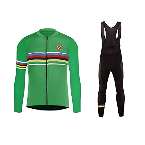 UGLY FROG 2018-2021 Nuevo De Invierno Mantener Caliente Manga Larga Maillot Ciclismo Hombre Bodies +Long Bib Pant with Gel Pad Winter Style