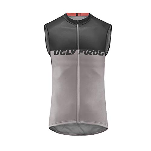UGLY FROG Maillot Ciclismo Hombre,Camiseta Sin Mangas Top Bicicleta Chalecos Verano de Ciclistas Cycling Vest 148-H19VSV09