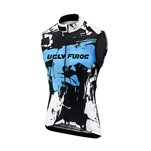 UGLY FROG Maillot Ciclismo Hombre,Camiseta Sin Mangas Top Bicicleta Chalecos Verano de Ciclistas Cycling Vest ESH19VSV09