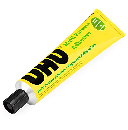 UHU Pegamento adhesivo multiusos – libre de disolventes – 60 ml – Paquete de 12 tubos