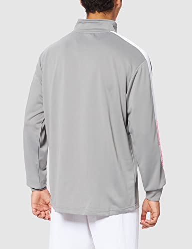 UMBRO Covadonga Training Sweat Sudadera De Entrenamiento, Hombre, Gris y Fucsia, M