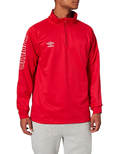 UMBRO Glory Sudadera, Hombre, Rojo, M