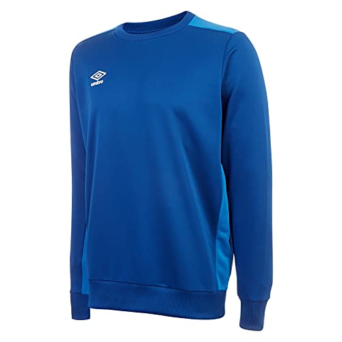 UMBRO Poly - Sudadera de entrenamiento para hombre, color azul, talla S