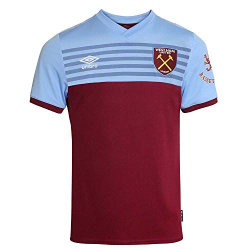 UMBRO West Ham Home Jersey S/S JNR, Unisex niños, Kit, S