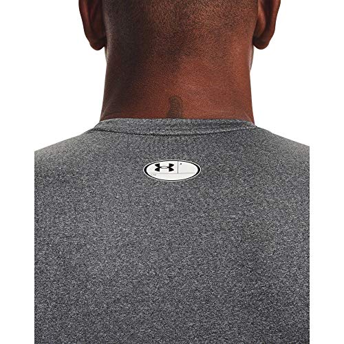 Under Armour UA HG Armour Comp SL Camiseta para Hombre, Gris (Carbon Heather/Black), L