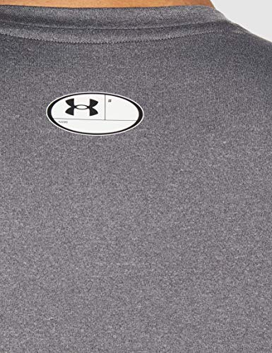 Under Armour UA HG Armour Comp SL Camiseta para Hombre, Gris (Carbon Heather/Black), L