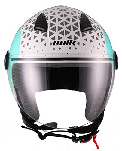 Unik Cj-16 - Casco Jet Oracle, Azul Turquesa, M