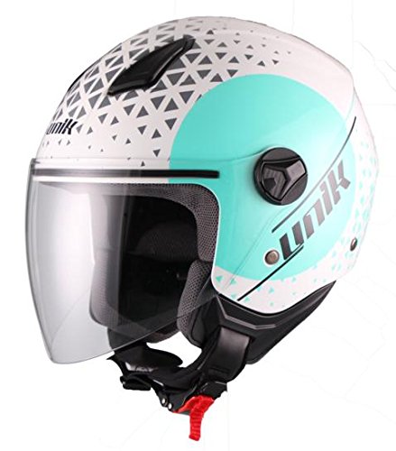 Unik Cj-16 - Casco Jet Oracle, Azul Turquesa, M