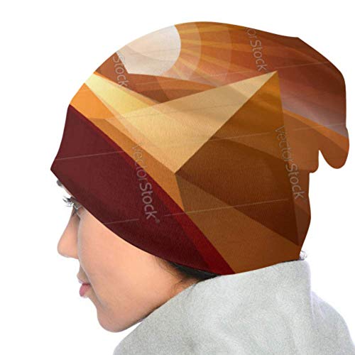 Unisex Beanie Hat Cálido y Acogedor Coche Carretera Paisaje de Dibujos Animados Vector 3D Niños Moda Beanie Caps Adecuado para niños de 3 a 15 años