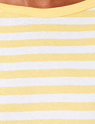 United Colors of Benetton Camiseta M/L 3oa6e16a1, Righe Giallo E Bianco 684, Mujer