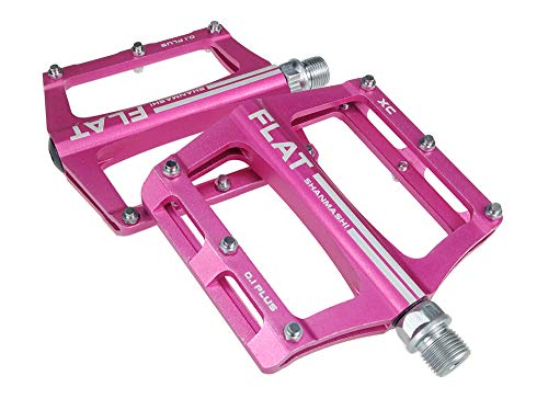 UPANBIKE - Pedales de rodamiento para Bicicleta de montaña aleación de Aluminio, Eje 9/16",Rosado