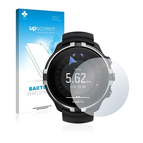 upscreen Protector de Pantalla Mate Compatible con Suunto Spartan Sport Wrist HR Baro Stealth Película Protectora Antibacteriana - Anti-Reflejos