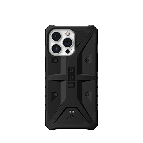 Urban Armor Gear Funda Pathfinder Compatible con el Apple iPhone 13 Pro [Compatible con Carga inalámbrica, Protección contra caídas de estándar Militar, Funda Ultrafina] Negro