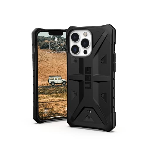 Urban Armor Gear Funda Pathfinder Compatible con el Apple iPhone 13 Pro [Compatible con Carga inalámbrica, Protección contra caídas de estándar Militar, Funda Ultrafina] Negro